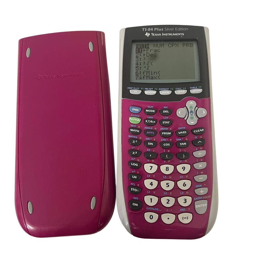 Texas Instruments TI-84 Plus Silver Edition Pink Graphing Calculator Works READ